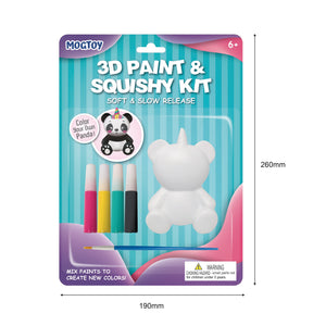 MOGTOY- 3d Paint & Squishy Panda Kit- 17290035