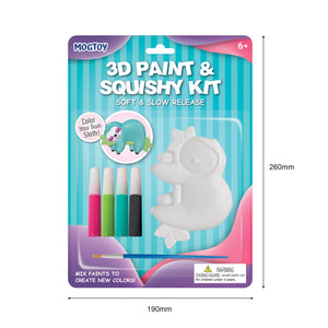 MOGTOY- 3d Paint & Squishy Sloth Kit-17290036