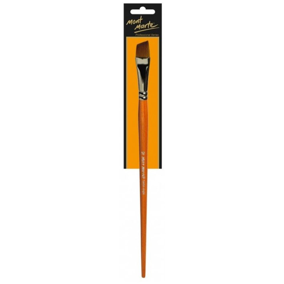 Mont Marte Artist Brush Taklon Angle 12 SET OF 2-04530096