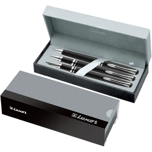 Luxor- Trident Pen Set of 3pens- Black & Gold- Large-01500209