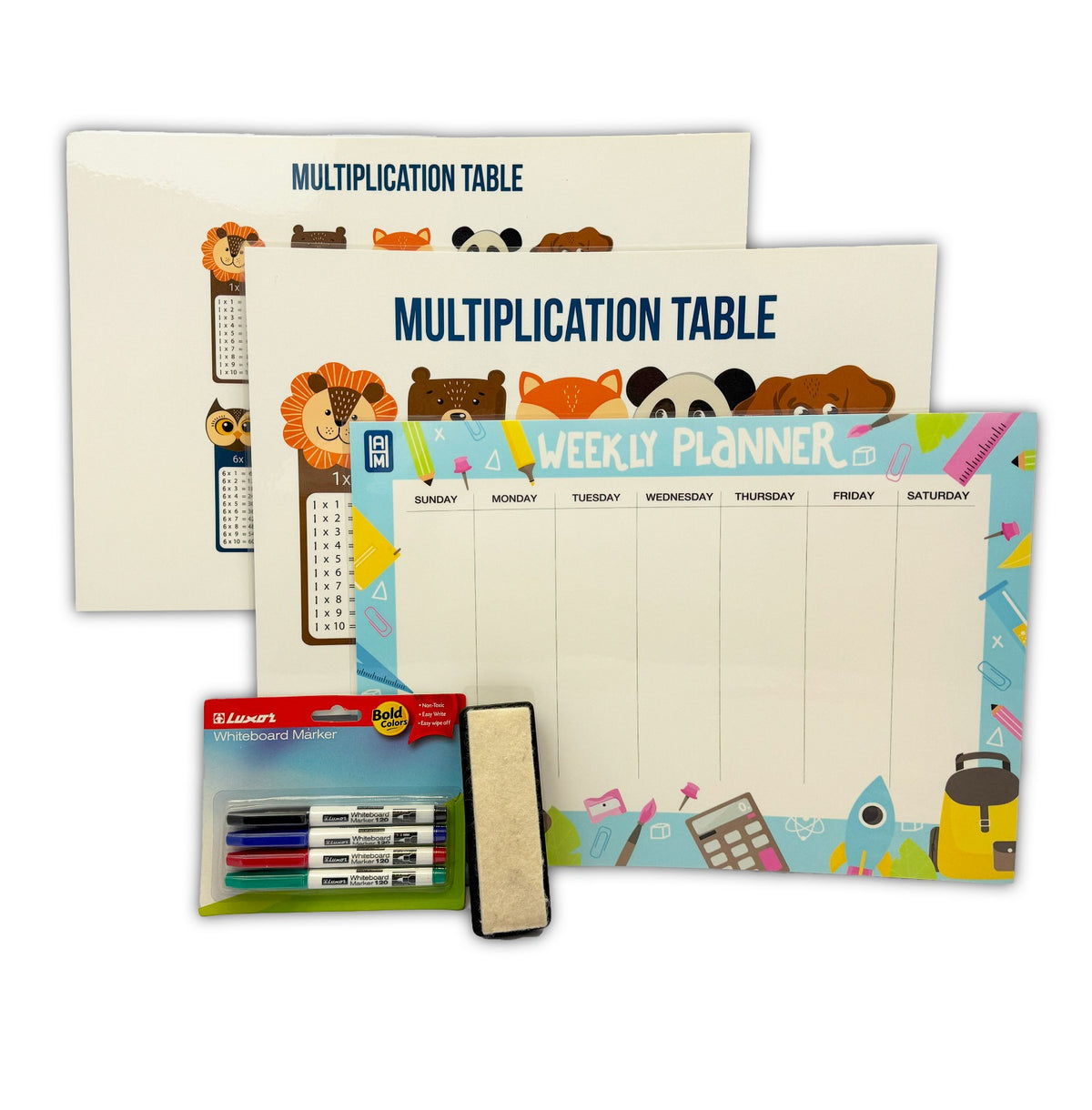 Kids Multiplication&amp; weekly planner Activity Set-03151538