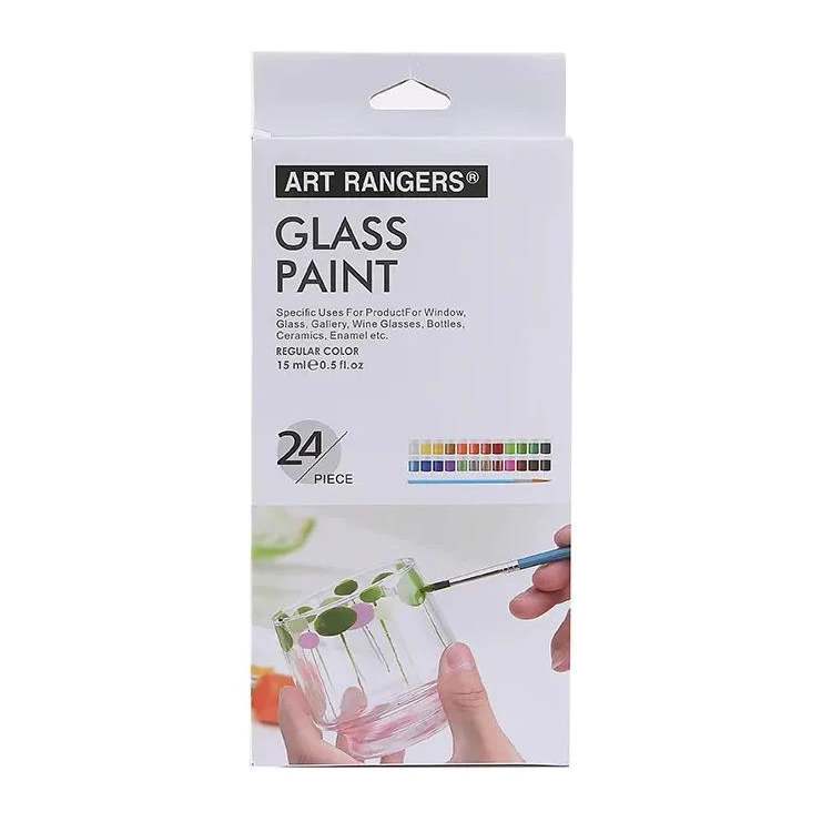 ارت رينجرز - مجموعة طلاء زجاج - 15 مل × 12 لون - 17330109