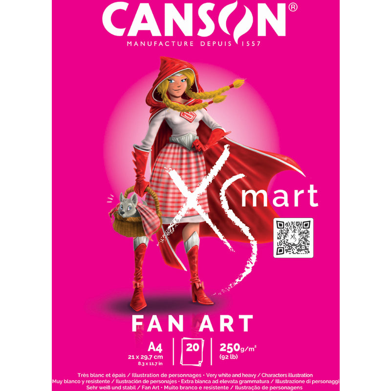 CANSON PAD CANXSMART 20F A4 250G FAN ART-C32250P001-07021855