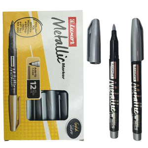 Luxor - Matallic Marker  -Silver -(12's Box)- 01500038