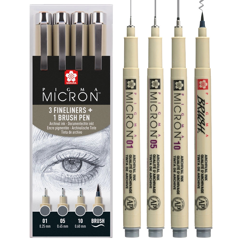 Sakura PIGMA MICRON SET 4 COOL GRAY-02130700