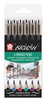 Sakura PIGMA BRUSH BASIC SET 6-02130707