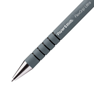 Paper Mate, FlexGrip Ultra Retractable Ballpoint Pens, Medium Point, Black (1.0mm)|Set of 3pc - 17250274