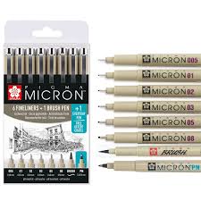 Sakura PIGMA MICRON SET 7+1-02130706