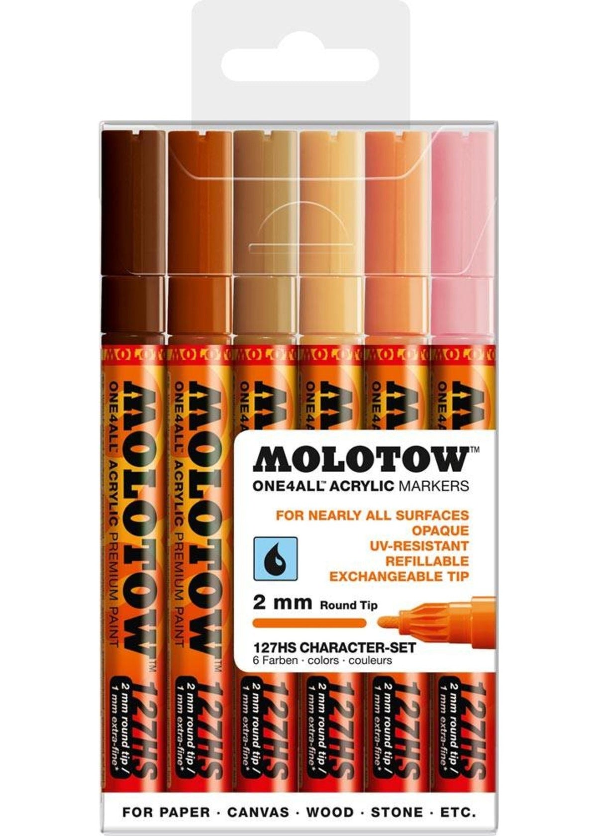 Molotow ONE4ALL 127HS Character Set (6er Box) - 05600062