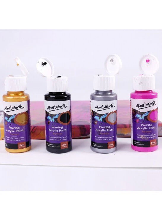 Mont Marte  Pouring Acrylic 4pcx60ml  Cosmic SET OF 2-04530507