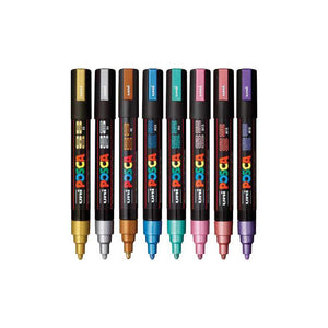 Uni-Posca Metallic Color Set of 8 (1.8-2.5mm) - 14051091