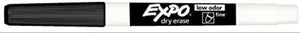 Expo - Low Odor Dry Erase Marker, Fine Point, Black Pack Of 12 - 17250326