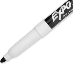 Expo - Low Odor Dry Erase Marker, Fine Point, Black Pack Of 12 - 17250326