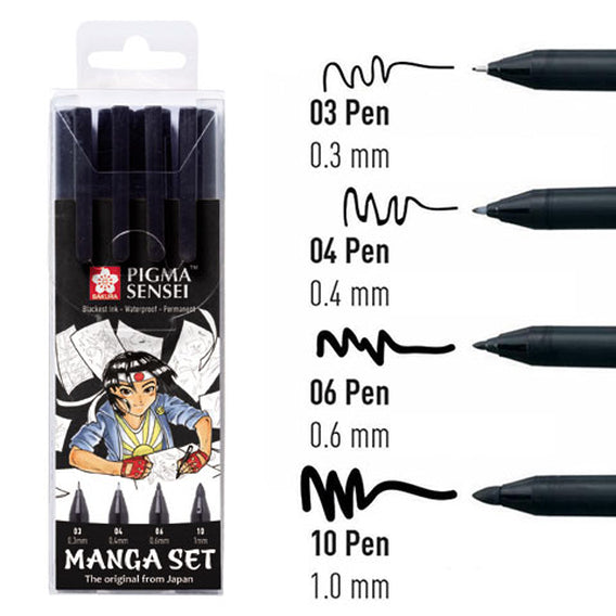 Sakura MANGA PIGMA SENSEI SET 4-02130679