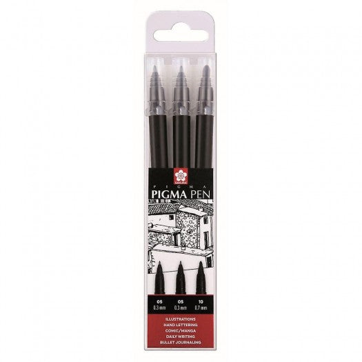 Sakura PIGMA PEN BLACK SET 3-02130683