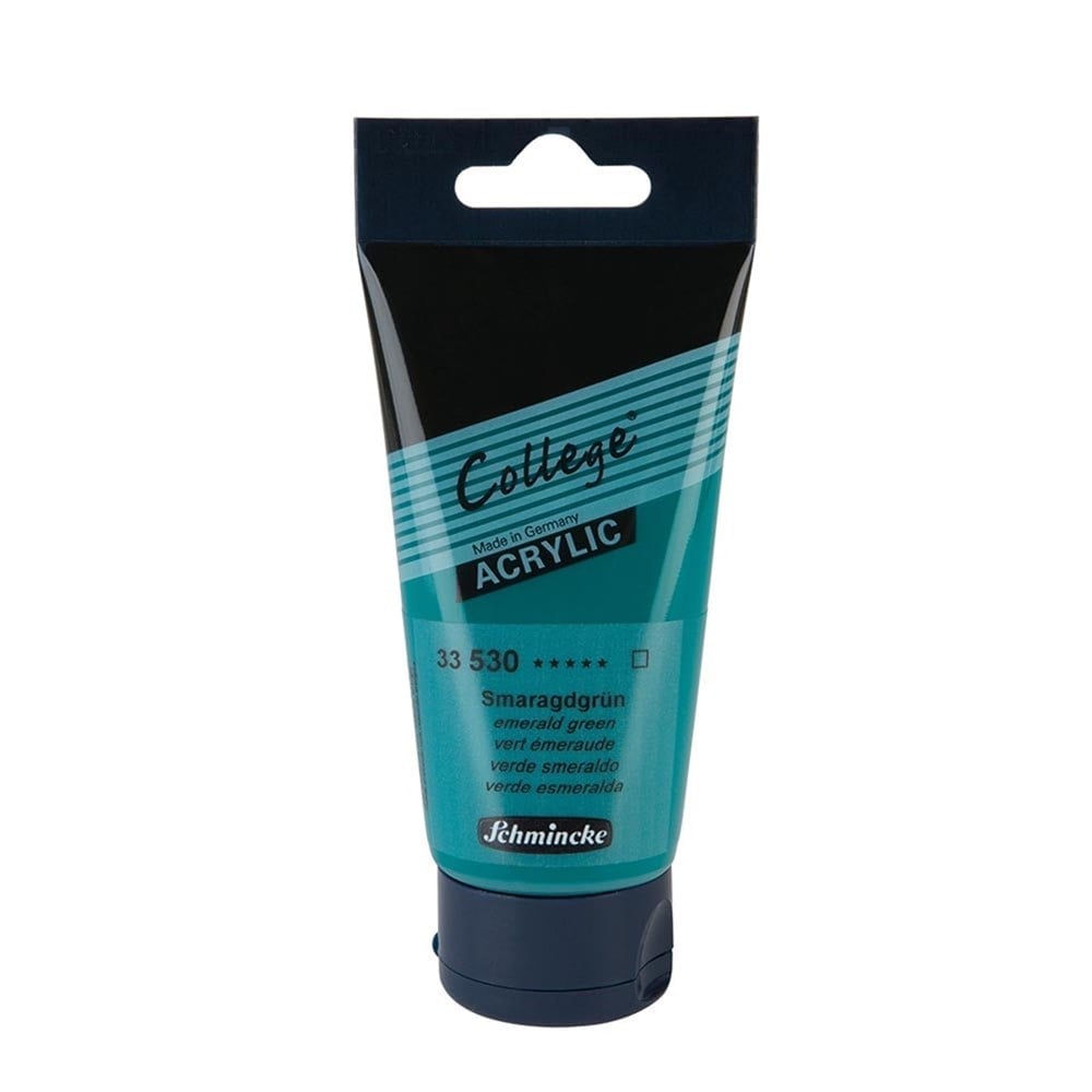 Schmincke College Acrylic Color -75ml - Emerald Green- 05640296