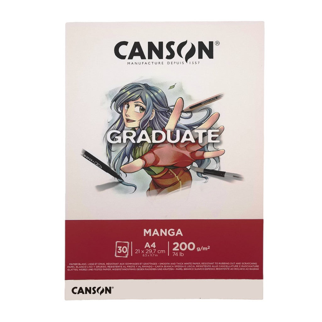 CANSON PAD CANGRAD MANGA 30S A4 200G-C31250P030-07021916