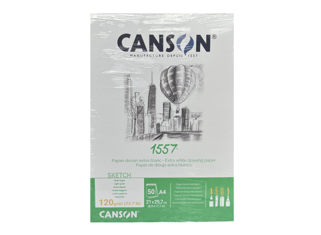 CANSON PAD CAN1557 50S A4 CROQ 120G-C204127408-07021902