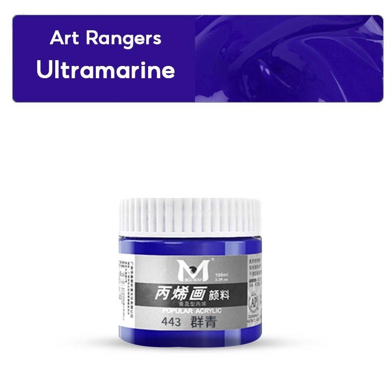 Art Rangers- Acrylic Color-100ml- (443)- Ultramarine Blue- 17330174