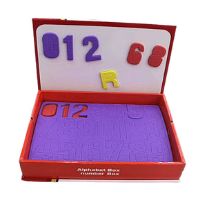 Educational Box with English Alphabets & Numbers on Boards  - 03992499
