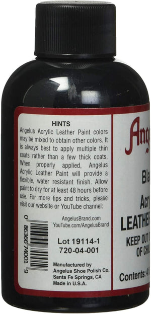 Angelus Acrylic Black Paint 118ml - 01350060