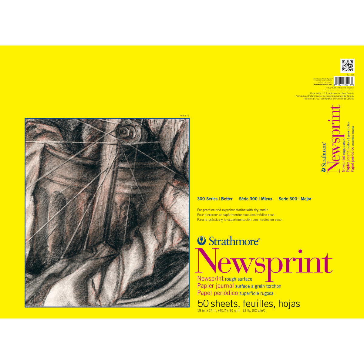 Newsprint Rough Surface (45.7x61cm) - 100sheet - 01350333