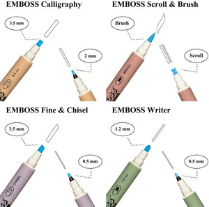 Zig Emboss Set of 4 Assortment Color - 02200043