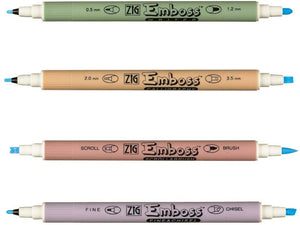 Zig Emboss Set of 4 Assortment Color - 02200043