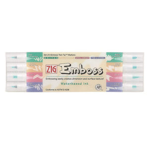 Zig Emboss Set of 4 Assortment Color - 02200043