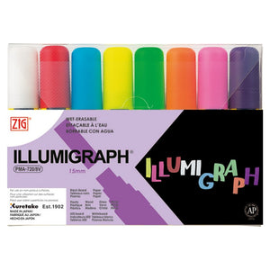 Zig Illumigraph Big & Broad 8 Colors Set (15mm) - 02200053