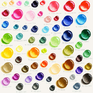 مجموعة فرشاة الألوان من زيج كلين ، 48 لونًا ، فرشاة مرنة - 02200058