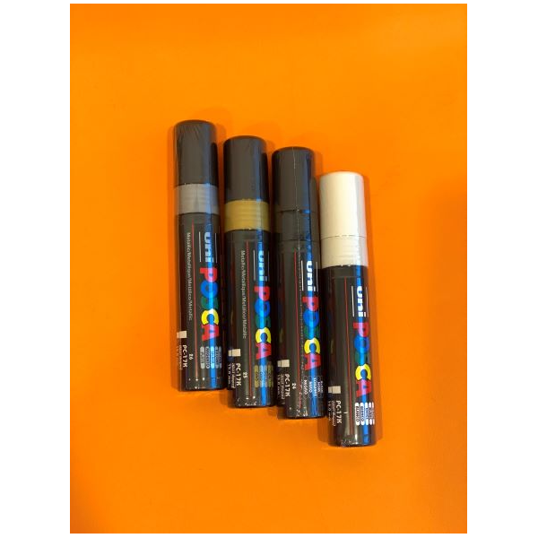 مجموعة أقلام ماركر 15 مم من بوسكا 4 ألوان - 03151441