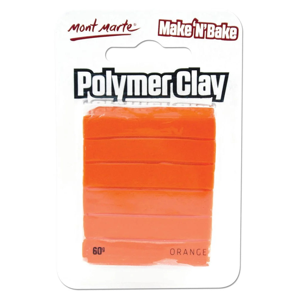 Mont Marte Make n Bake Polymer Clay 60g - Orange Set of 3pc - 04530172
