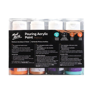 Mont Marte Pouring Acrylic Paint Set 4pc x 60ml - Symphony - 04530506