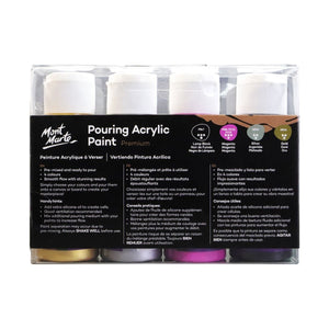 Mont Marte Pouring Acrylic Paint Set 4pc x 60ml - Cosmic - 04530507