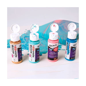 Mont Marte Pouring Acrylic Paint Set 4pc x 60ml - Flamingo - 04530508