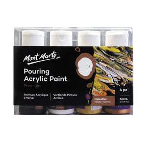 Mont Marte Pouring Acrylic Paint Set 4pc x 60ml - Celestial - 04530510