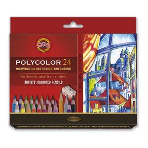 مجموعة أقلام رصاص فنية متعددة الألوان من كوهينور 24 قلم - 05000025