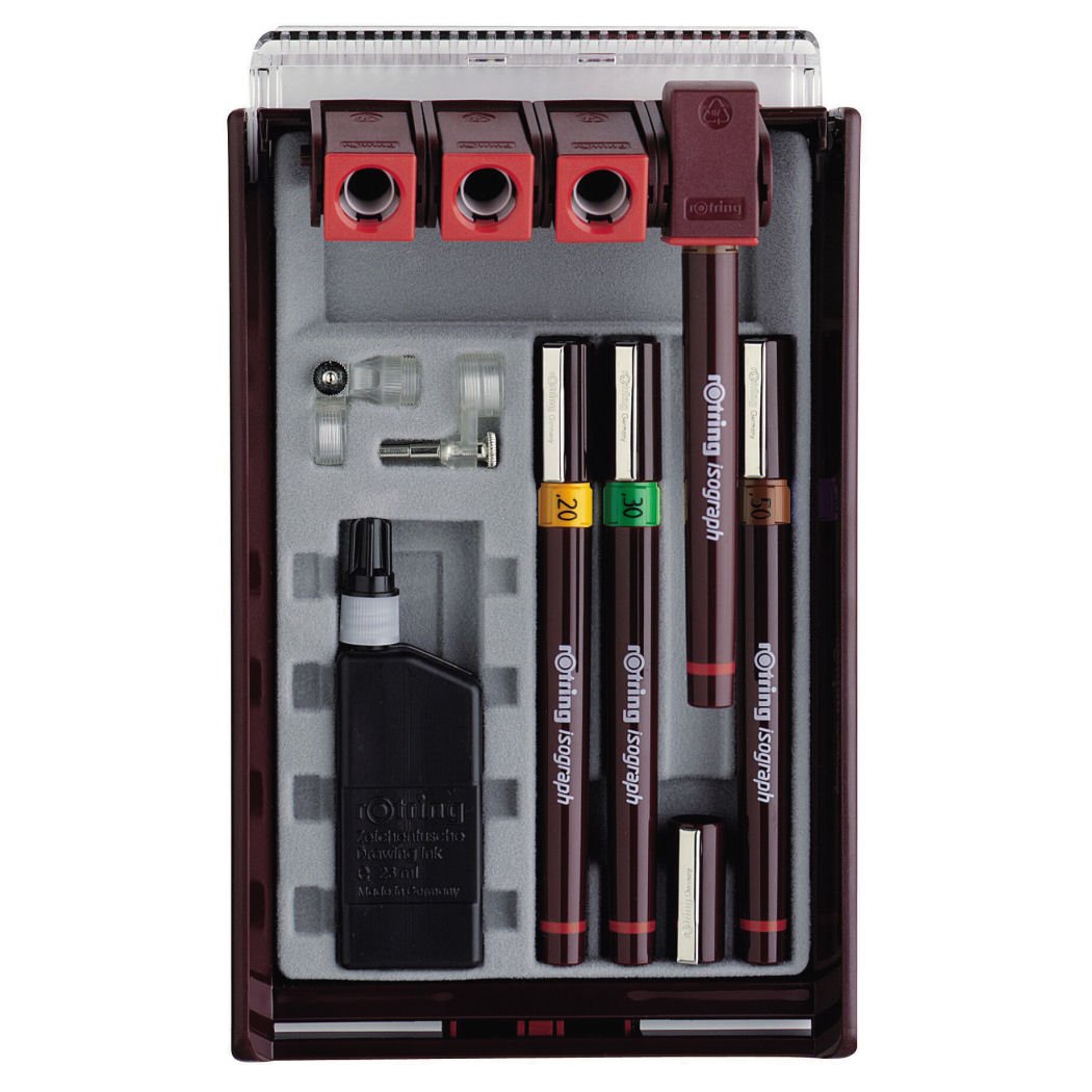 Rotring Isograph Pen Set 4x Technical Pens - 05340665