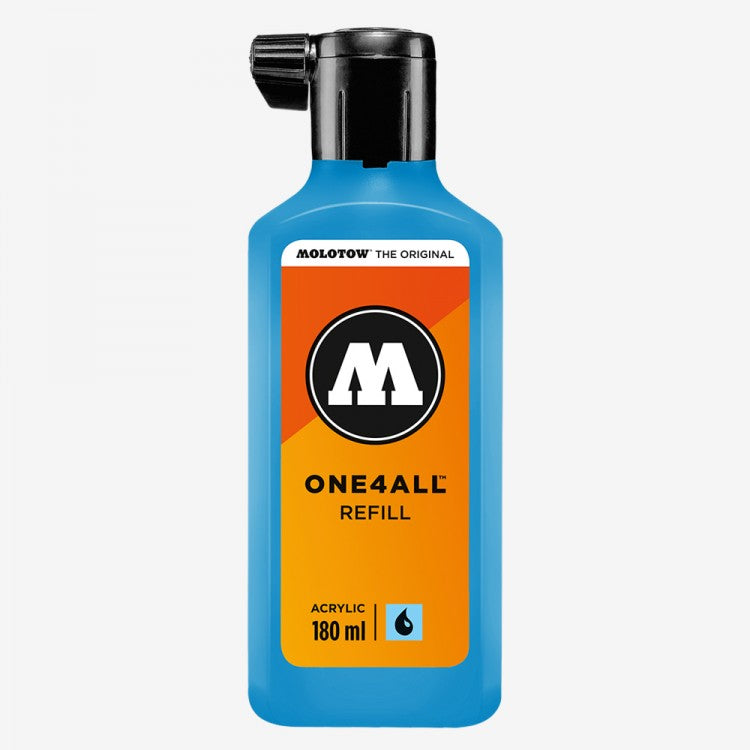 Molotow One 4 All Acrylic Paint Refill - 180ml - Shock Blue - 05600486