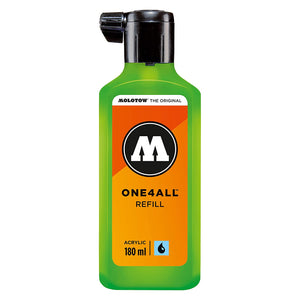 Molotow One 4 All Acrylic Paint Refill – 180ml - Neon Green Fluorescent - 05600519