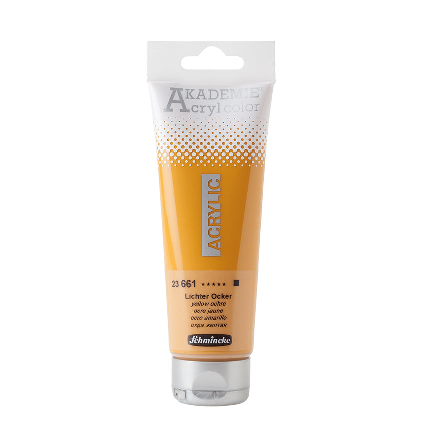 Schmincke Akademie Acrylic Color -120ml - Lichter Ocker-(23661)- 05640065