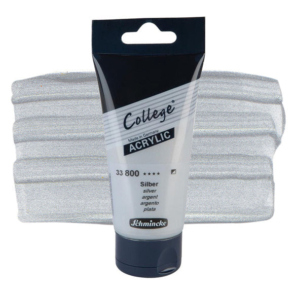 Schmincke College Acrylic Color -75ml - Silver - 05640093