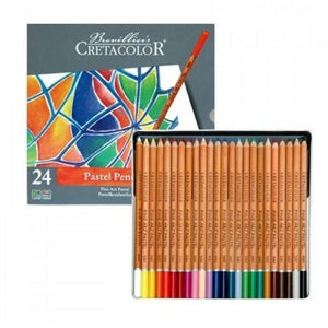 Creta color Fine Art Pastel Pencil Set - Tin Box, Set of 24  - 08010194