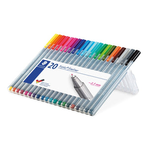 Staedtler Box Containing 20 Triplus Fine liner In Assorted Colors - 14050195