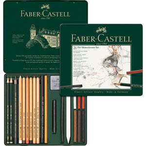 Faber Castell Pitt Monochrome Set of 21pc - 14120129