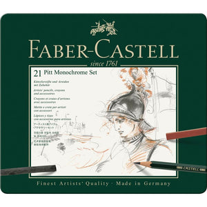 Faber Castell Pitt Monochrome Set of 21pc - 14120129