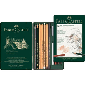 Faber Castell Pitt Monochrome Set of 12pc - 14120331