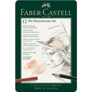 Faber Castell Pitt Monochrome Set of 12pc - 14120331