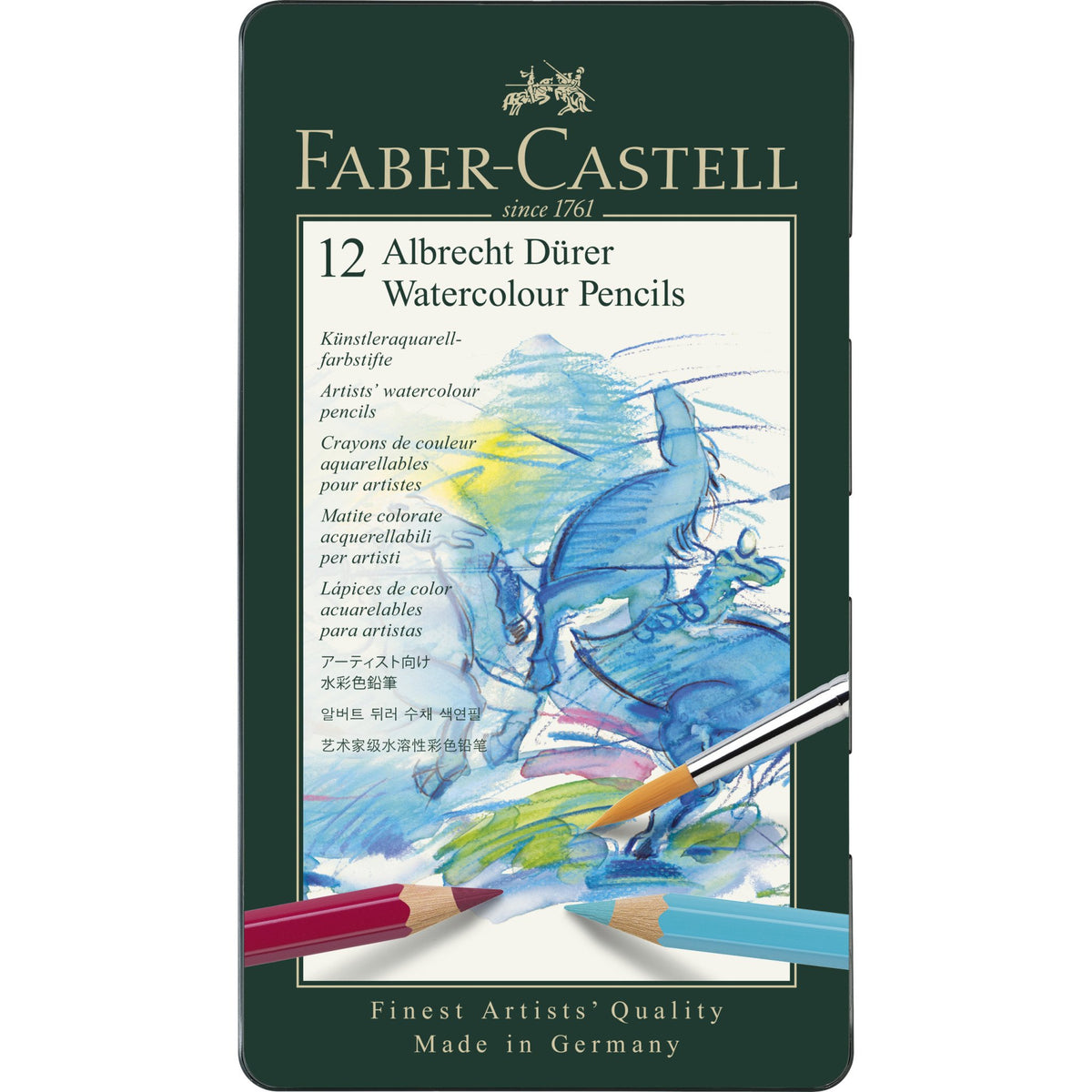 Faber Castell Albrecht Dürer® Artists&#39; Watercolor Pencils Set of 12pc - 14120334